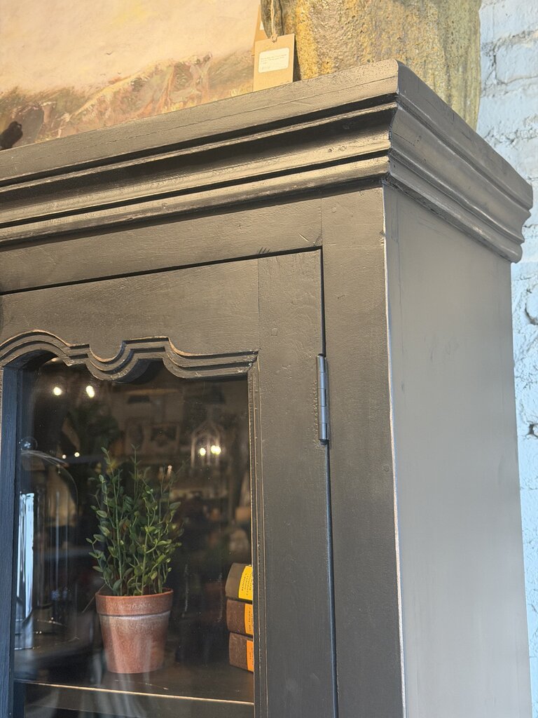 Stunning Black Glass Cabinet