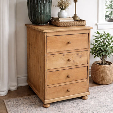 Authentic European Light Wood Chest of Drawers