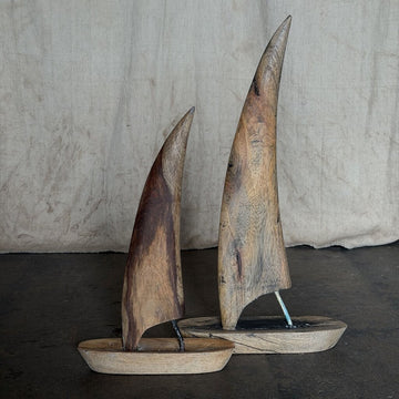 Vintage Smooth Wooden Boat