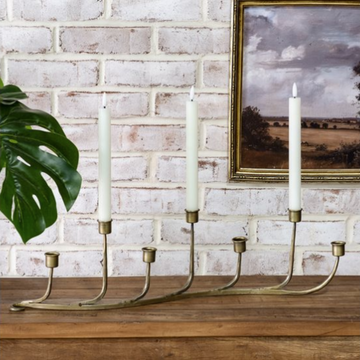 Antique Brass 7 Head Candelabra