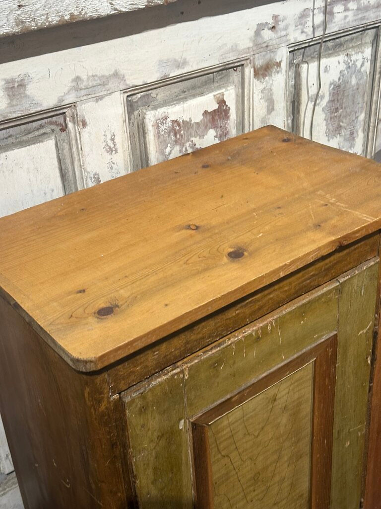 Authentic European Natural & Green Cabinet