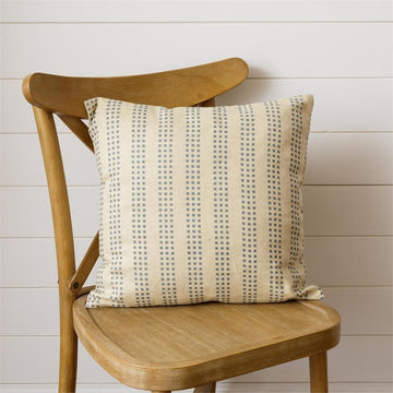 Blue Block Print Pillow