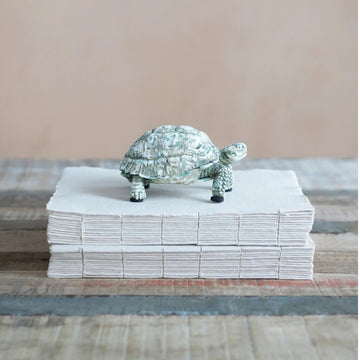 Resin Turtle + Green Distressed Finish