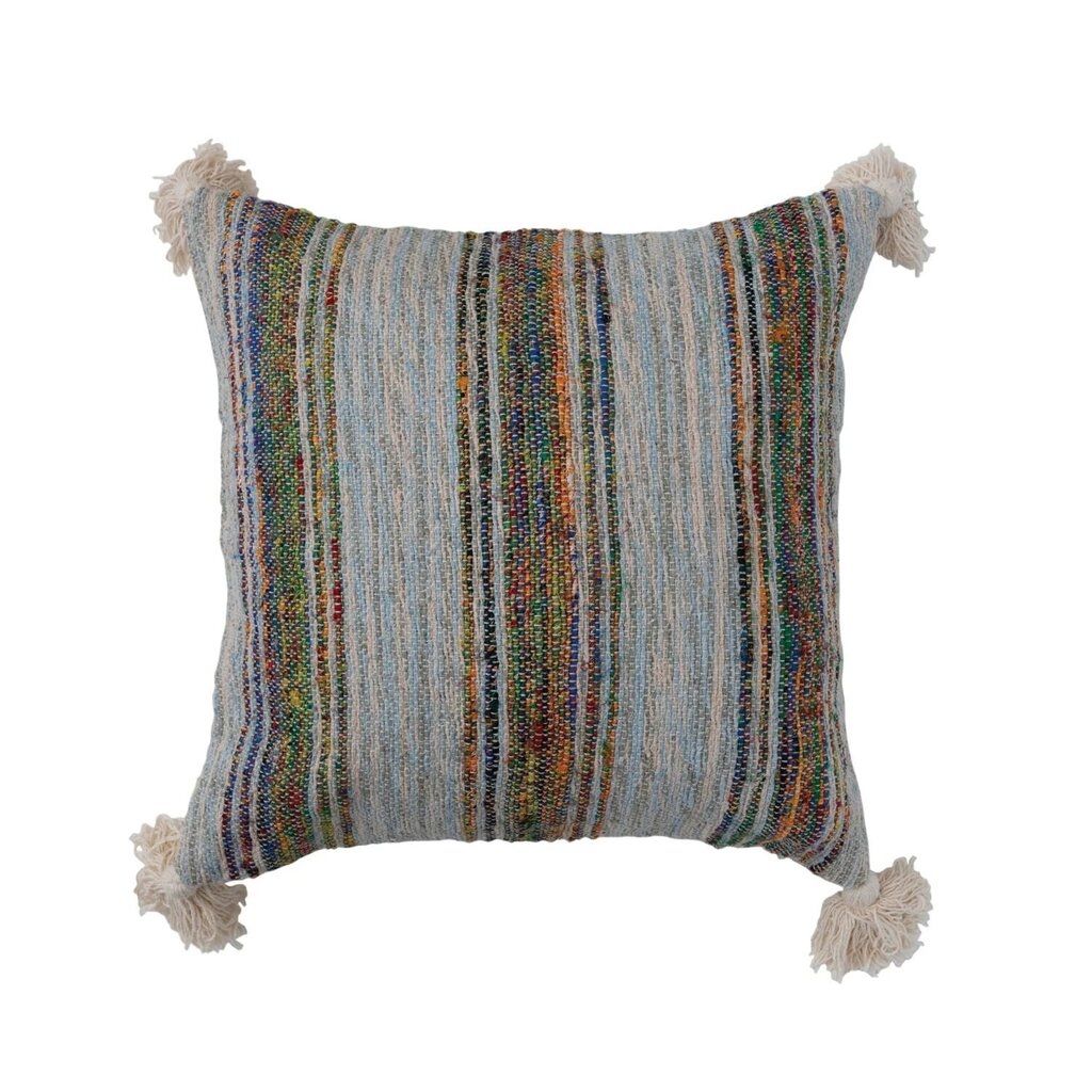 Hand Woven Striped Pillow