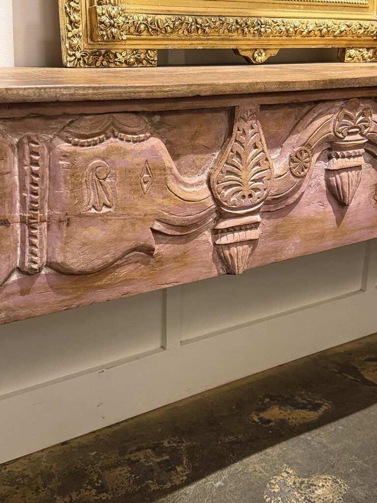 Carved Wood Console Table