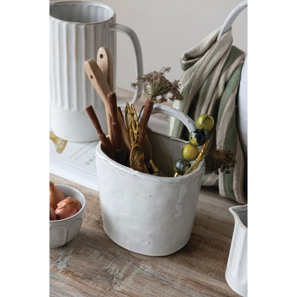 Stoneware Crock + Handle