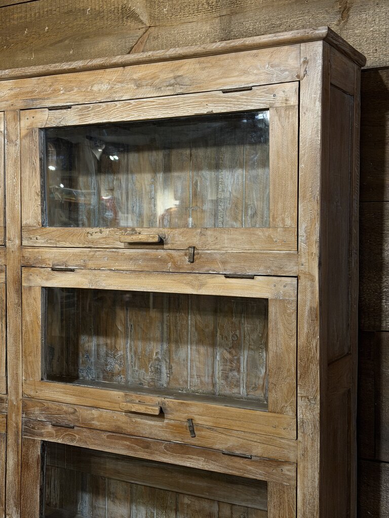 Wooden 10 Glass Door Cabinet