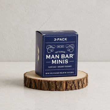 Silver Sage & Bergamot Man Bar Mini Set Of 3