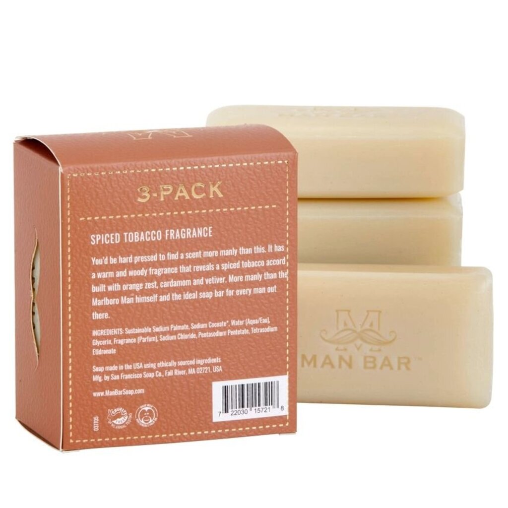 Spiced Tobacco Man Bar Mini Set Of 3