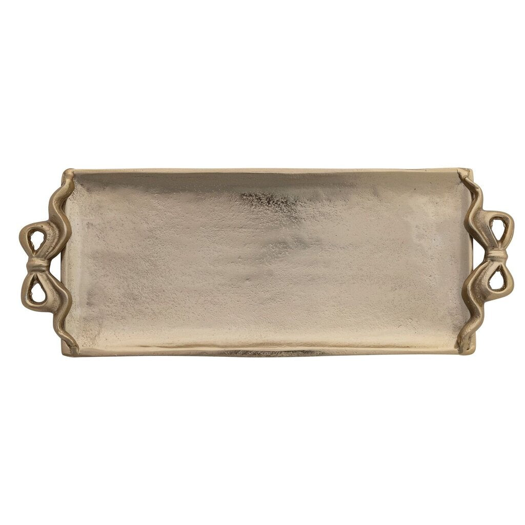 Aluminum Gold Bow Tray