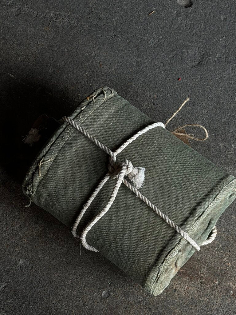 Vintage Water Bottle + Canvas Cover