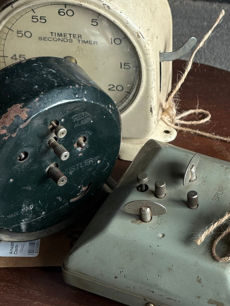 Authentic Vintage Metal Clock