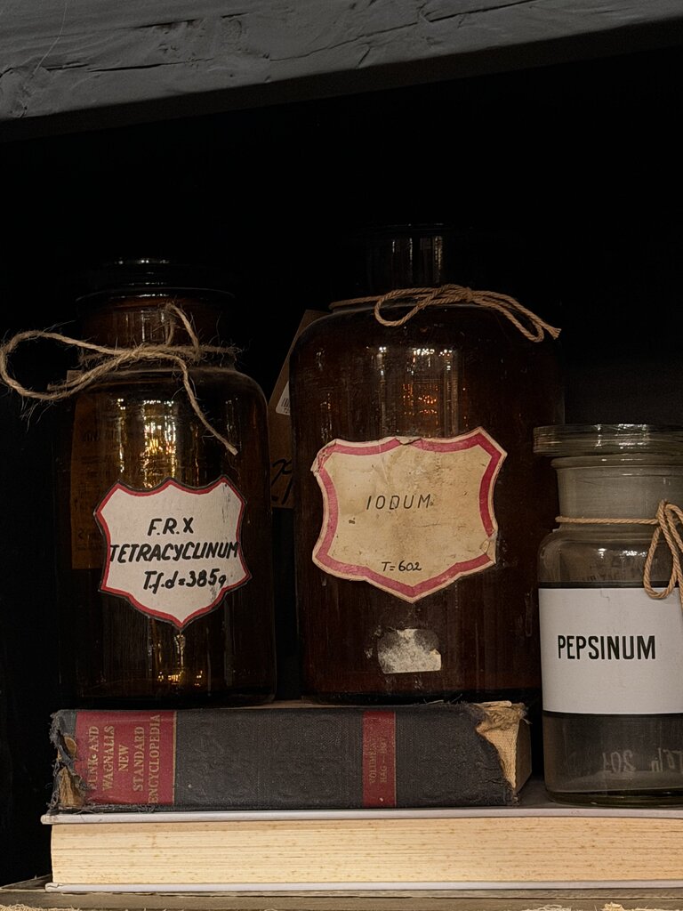 European Pharmacy Bottle
