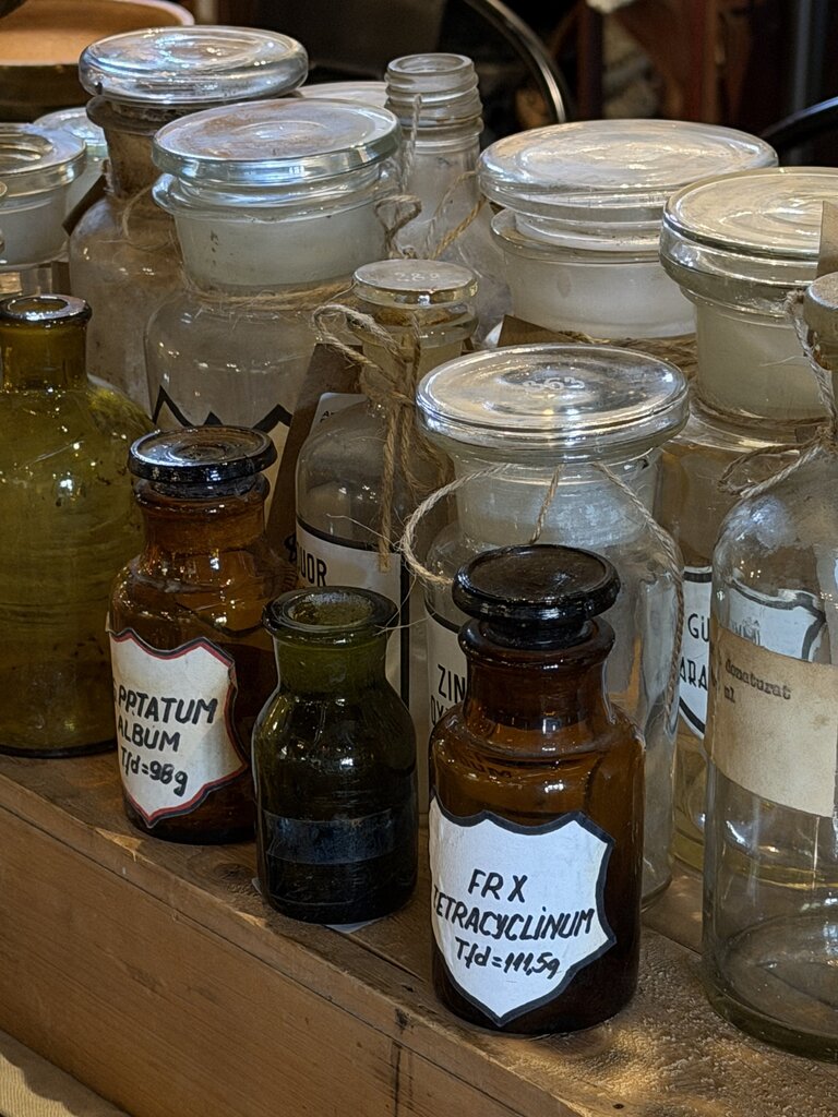European Pharmacy Bottle