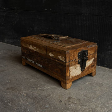 Recycled Wood Barber Mirror Box