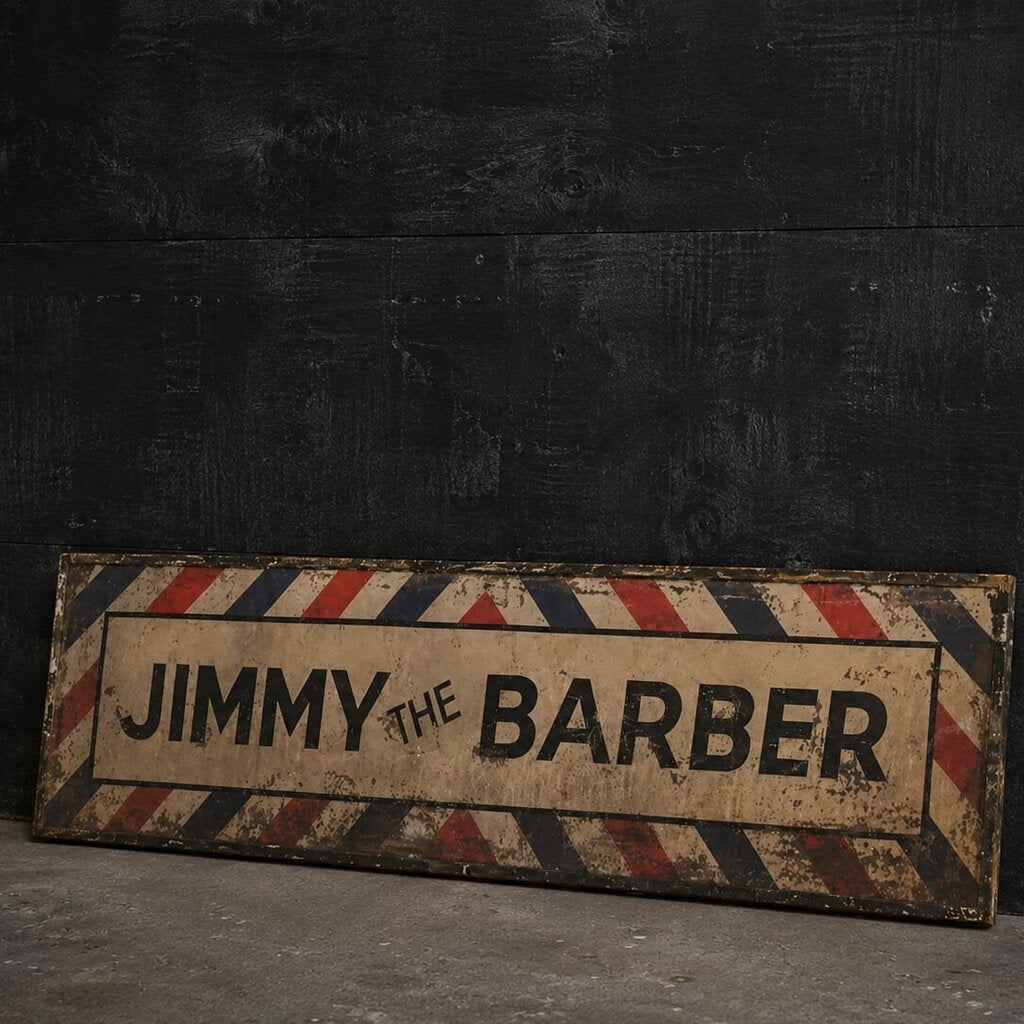 "Jimmy The Barber" Sign