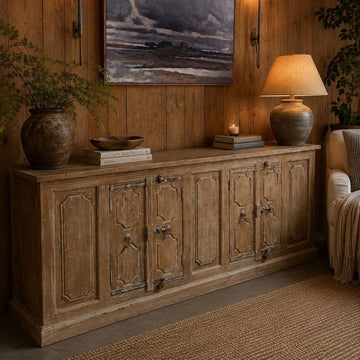 4 Door Wood Sideboard + Latch