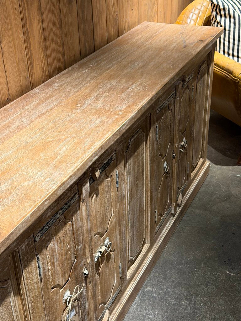 4 Door Wood Sideboard + Latch