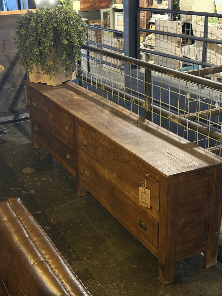 4 Drawer Dark Wood Sideboard