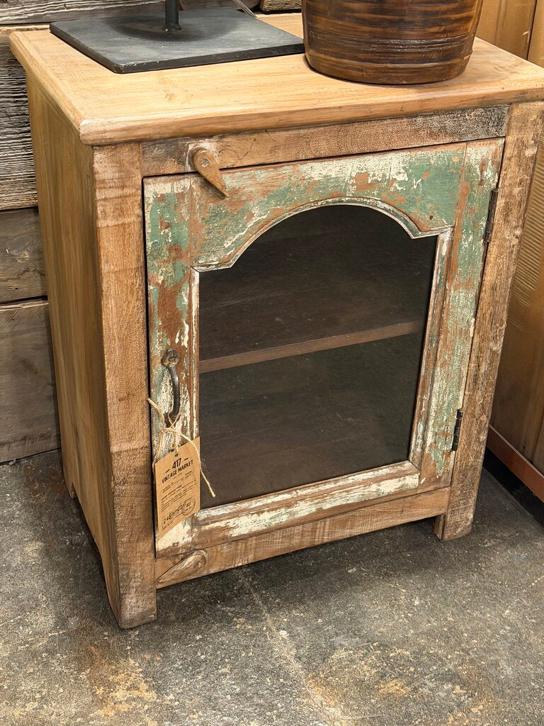 One Door Wood Bedside Table