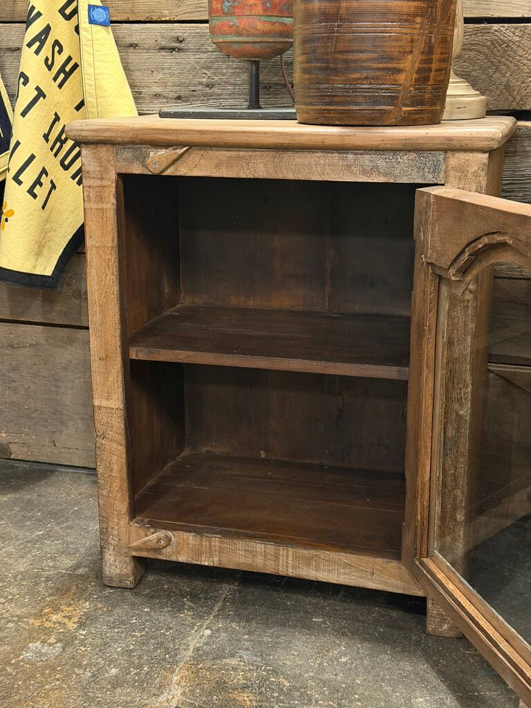 One Door Wood Bedside Table