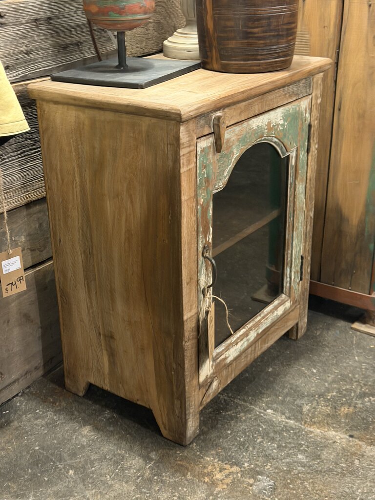 One Door Wood Bedside Table