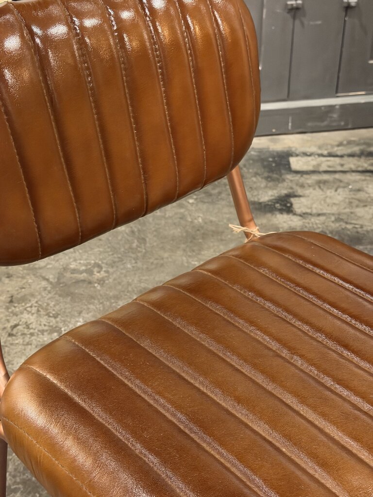 Iron + Leather Dining Chair