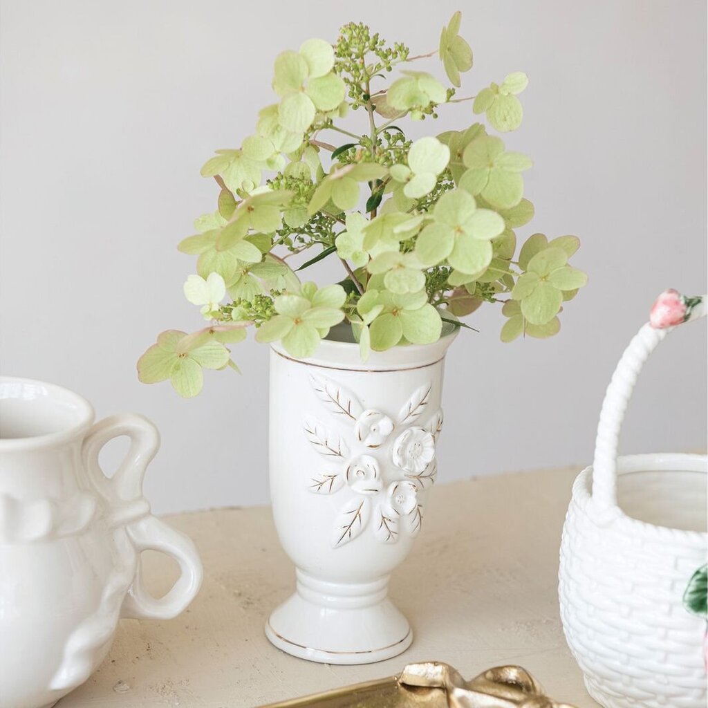 Vintage Repo Footed Vase + Gold Electroplating