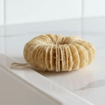 Natural Loofah Ring Dish Scrubber