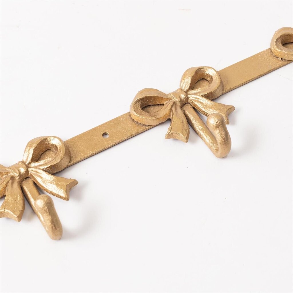 Gold Bow 5 Hook Rack