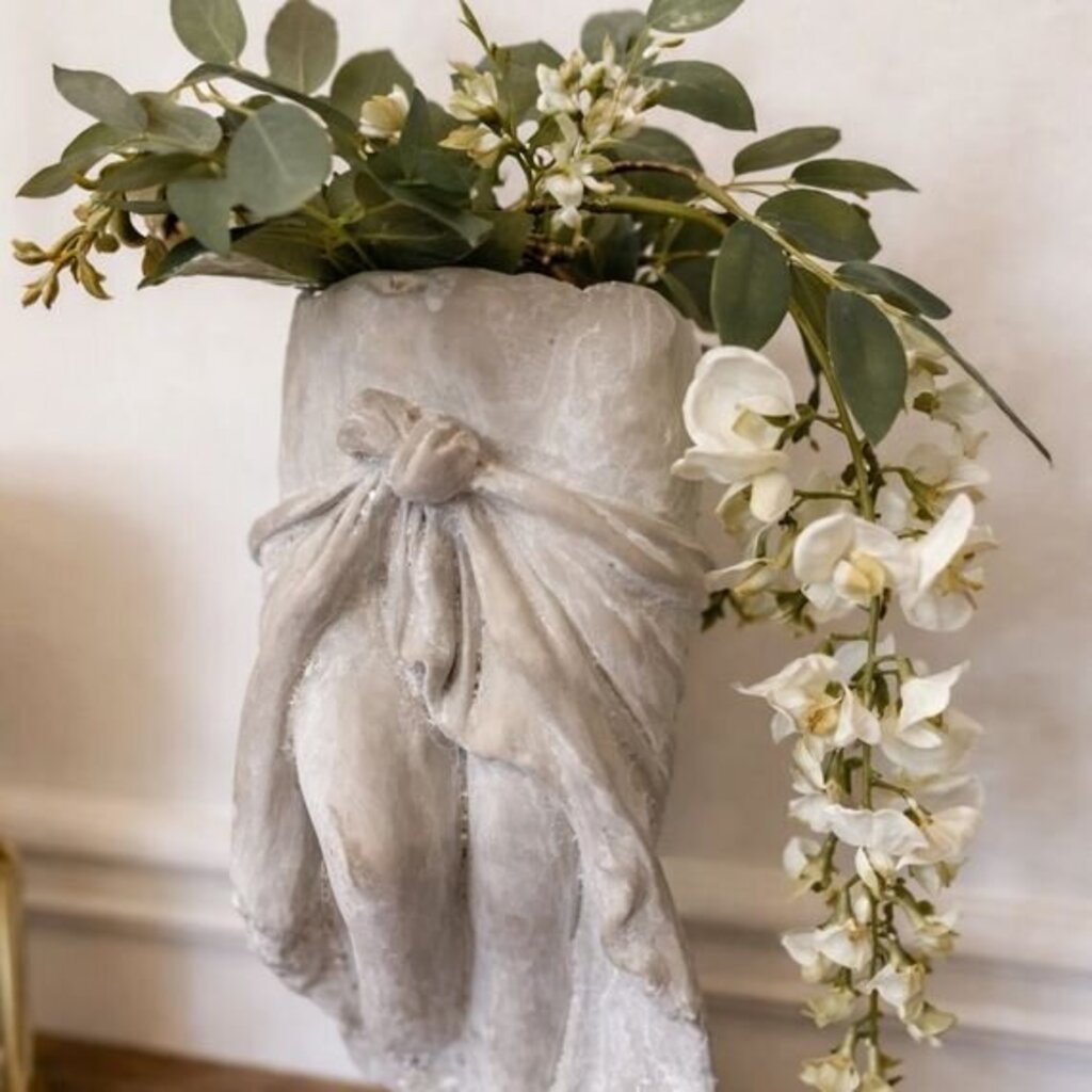 Cement Lady Skirt Planter