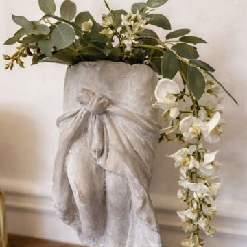Cement Lady Skirt Planter