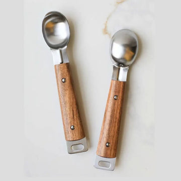 Wood Handle Ice Cream Scoop