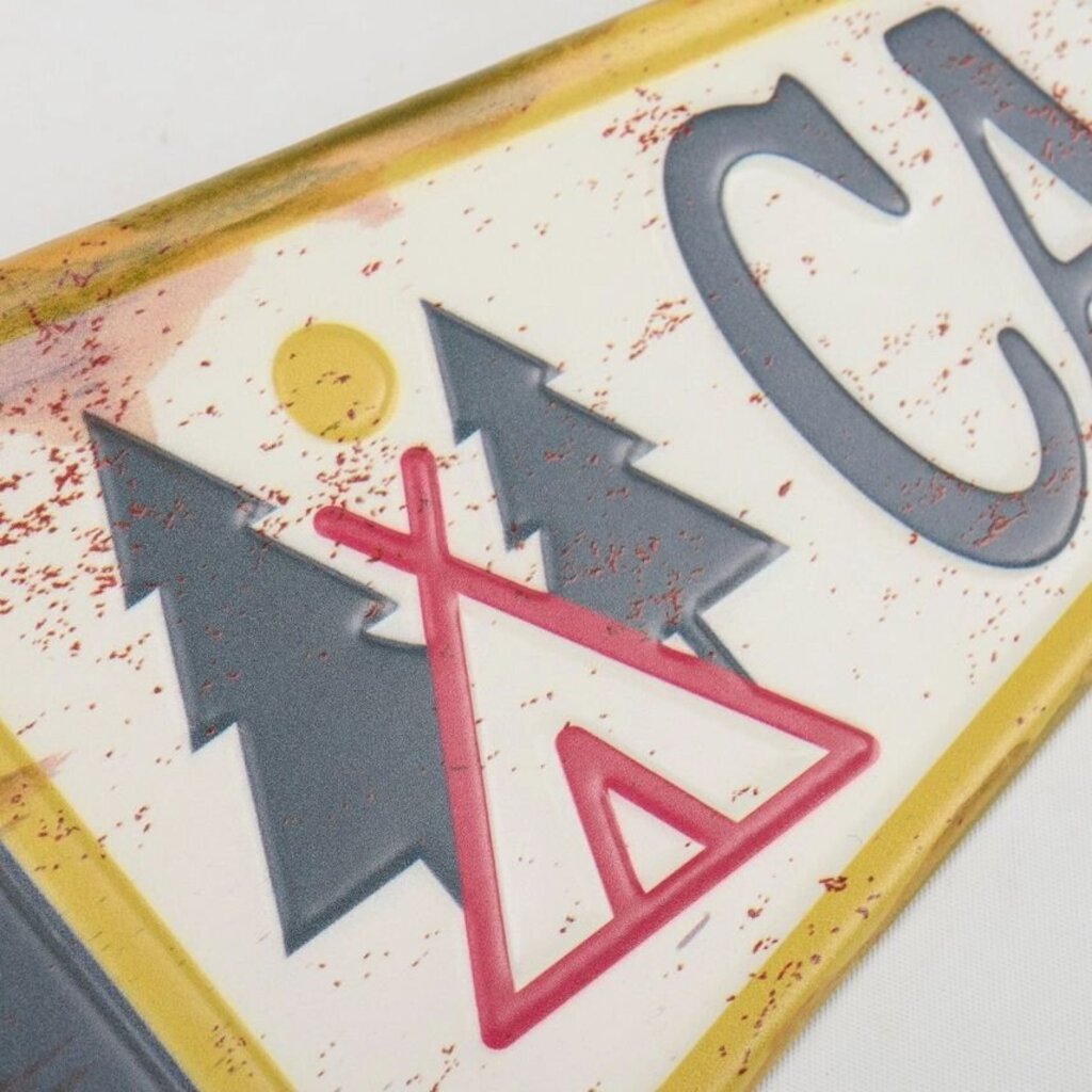 Metal Camp Pennant Wall Decor