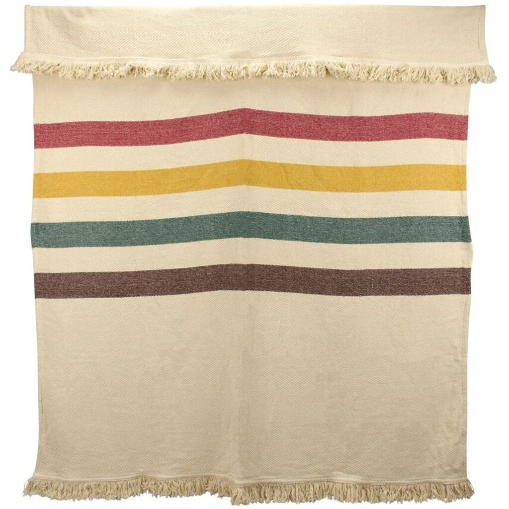 Color Block Stripes Throw