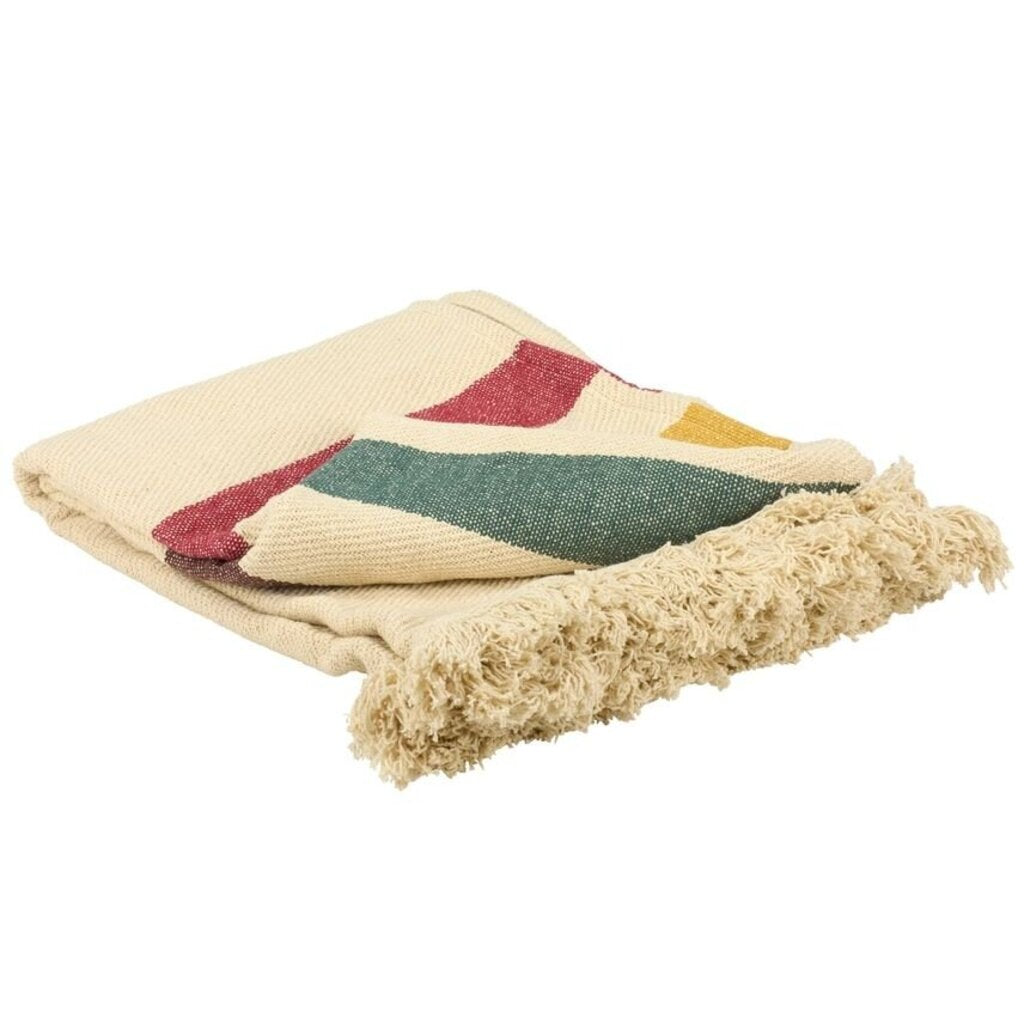 Color Block Stripes Throw