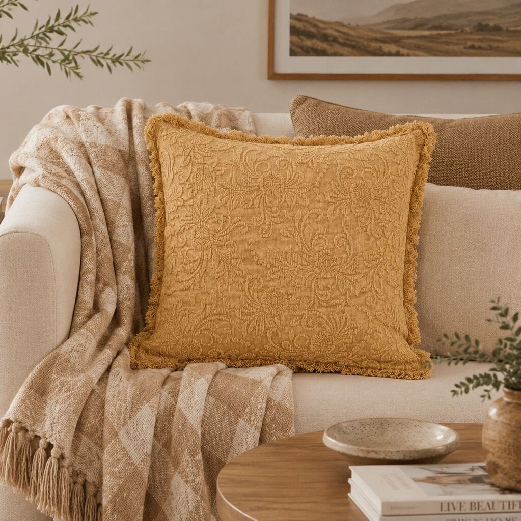 Floral Rust Pillow