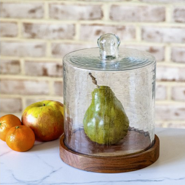 Round Glass Cake Dome + Base