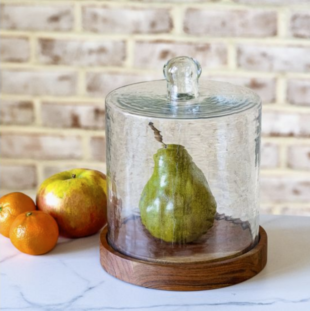 Round Glass Cake Dome + Base