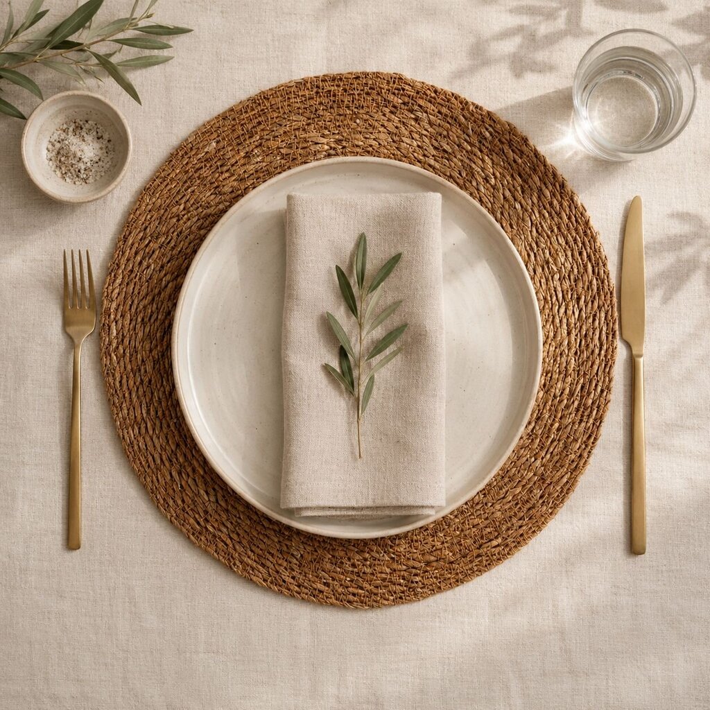 Round 15" Seagrass Placemat