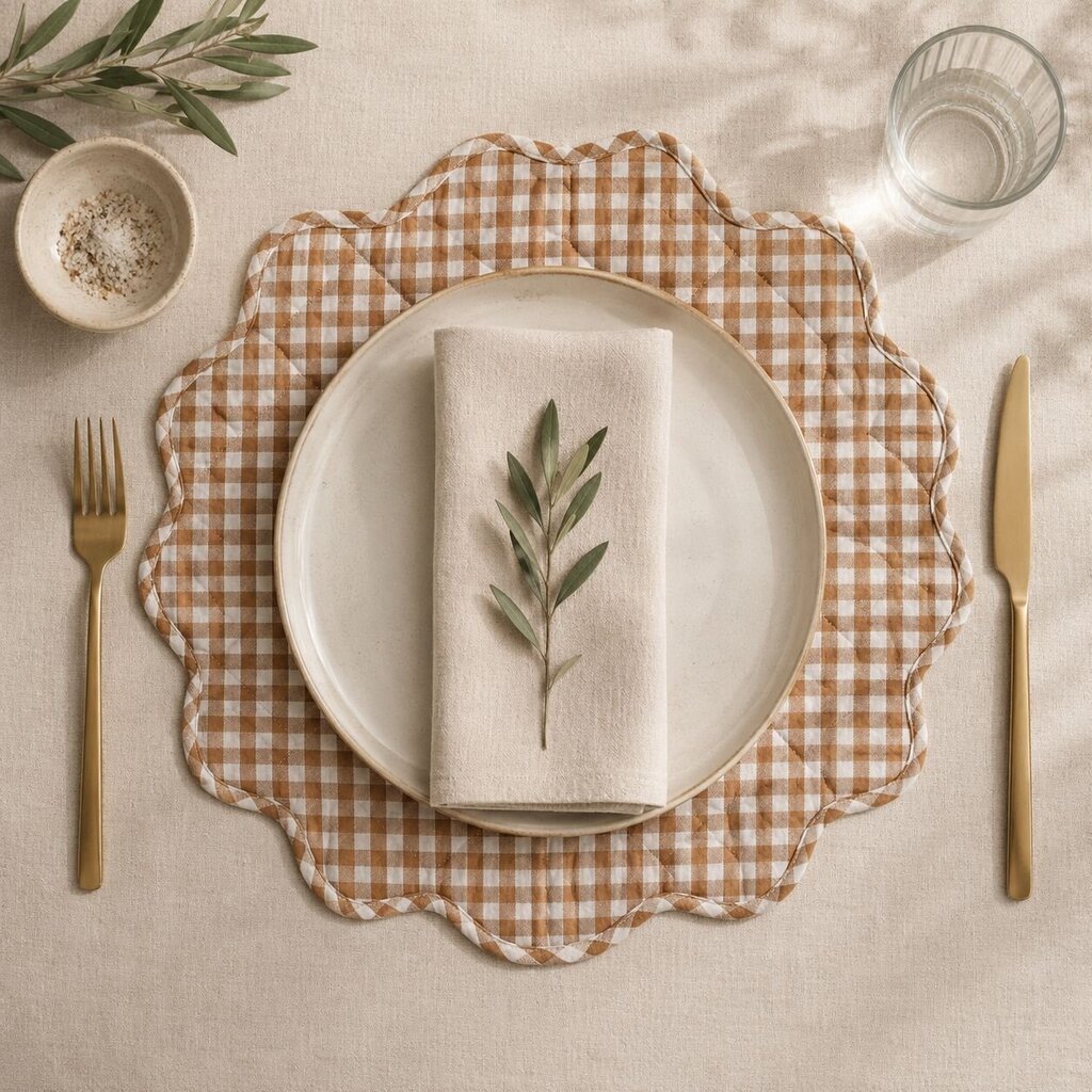 Quilted Gingham Placemat