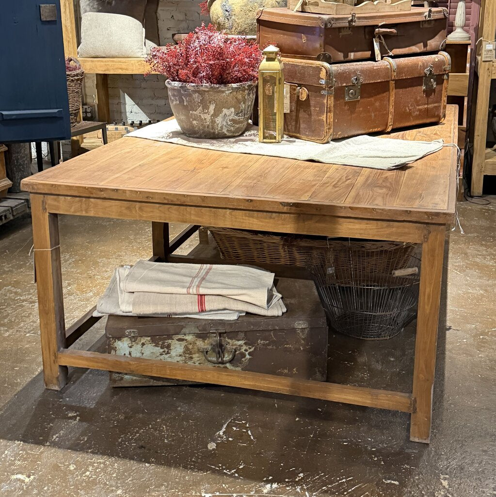Tall Wooden Draper's Table