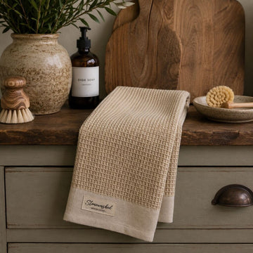 Pebble Washed Waffle Dishtowel