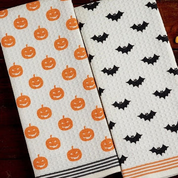 Spooky Print Dishtowel