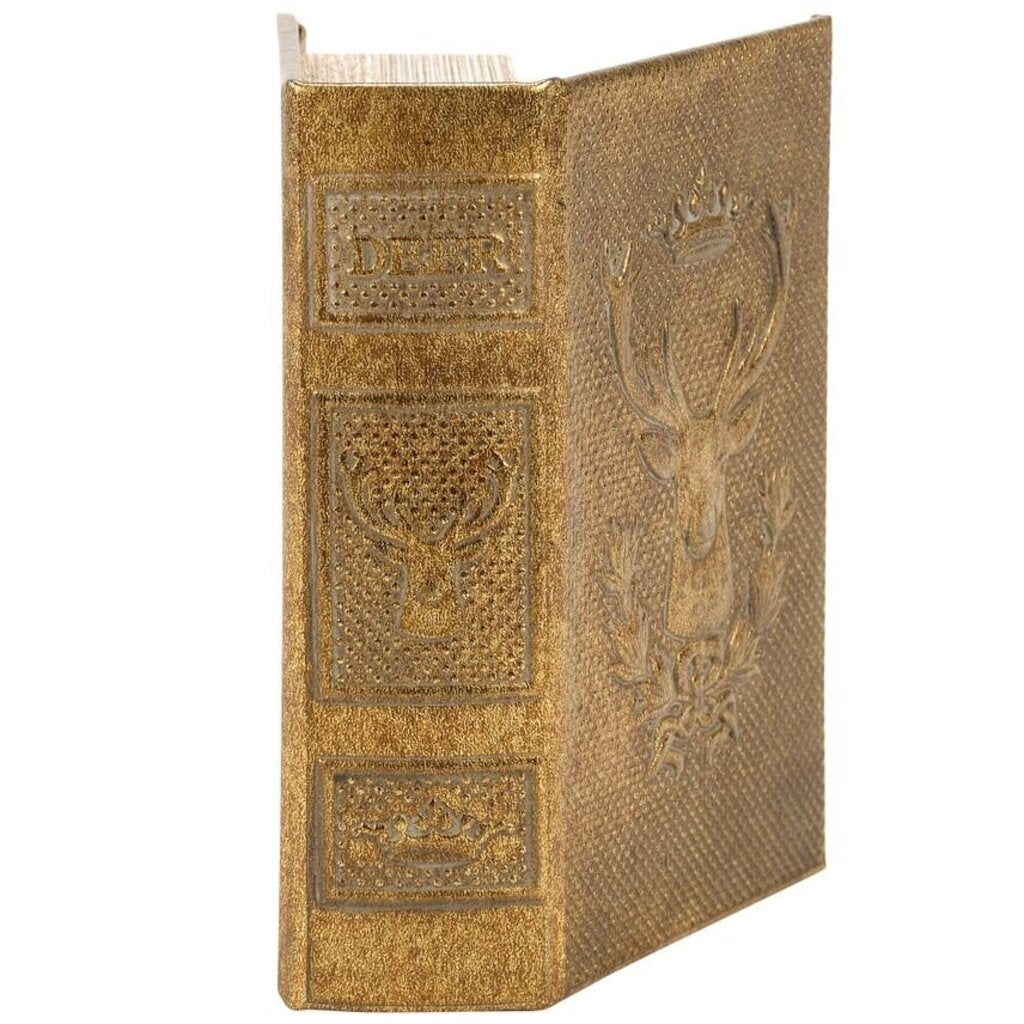 Decorative Gold Deer Book Box