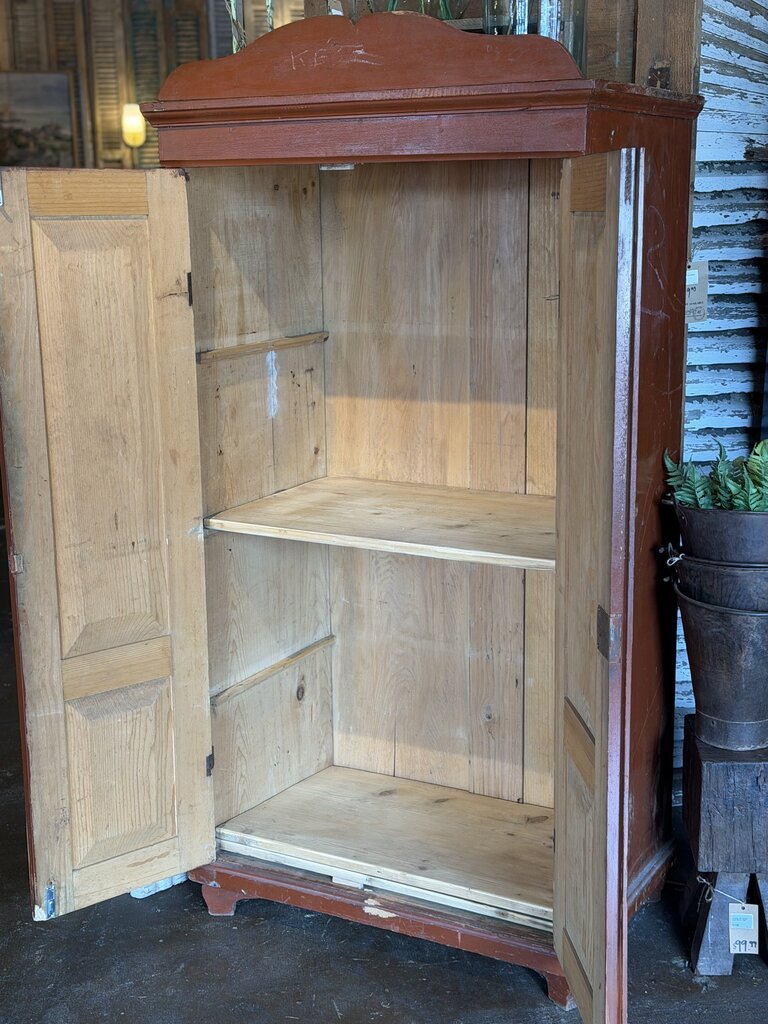 Authentic European Red Cupboard