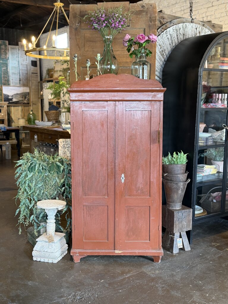 Authentic European Red Cupboard