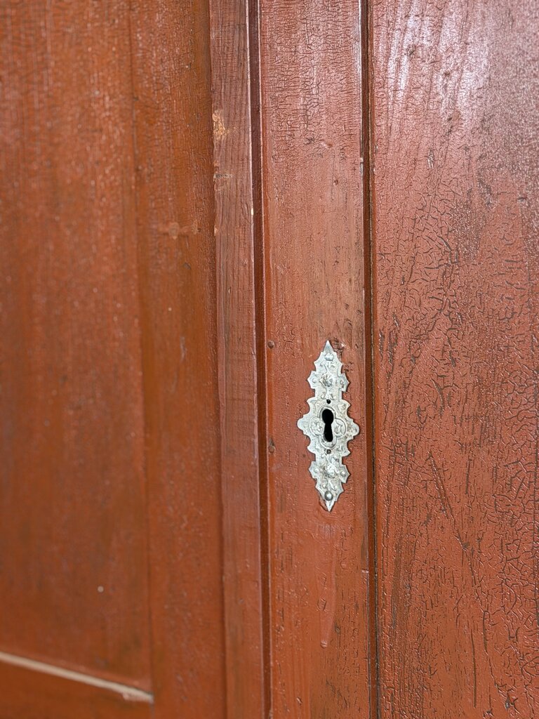 Authentic European Red Cupboard