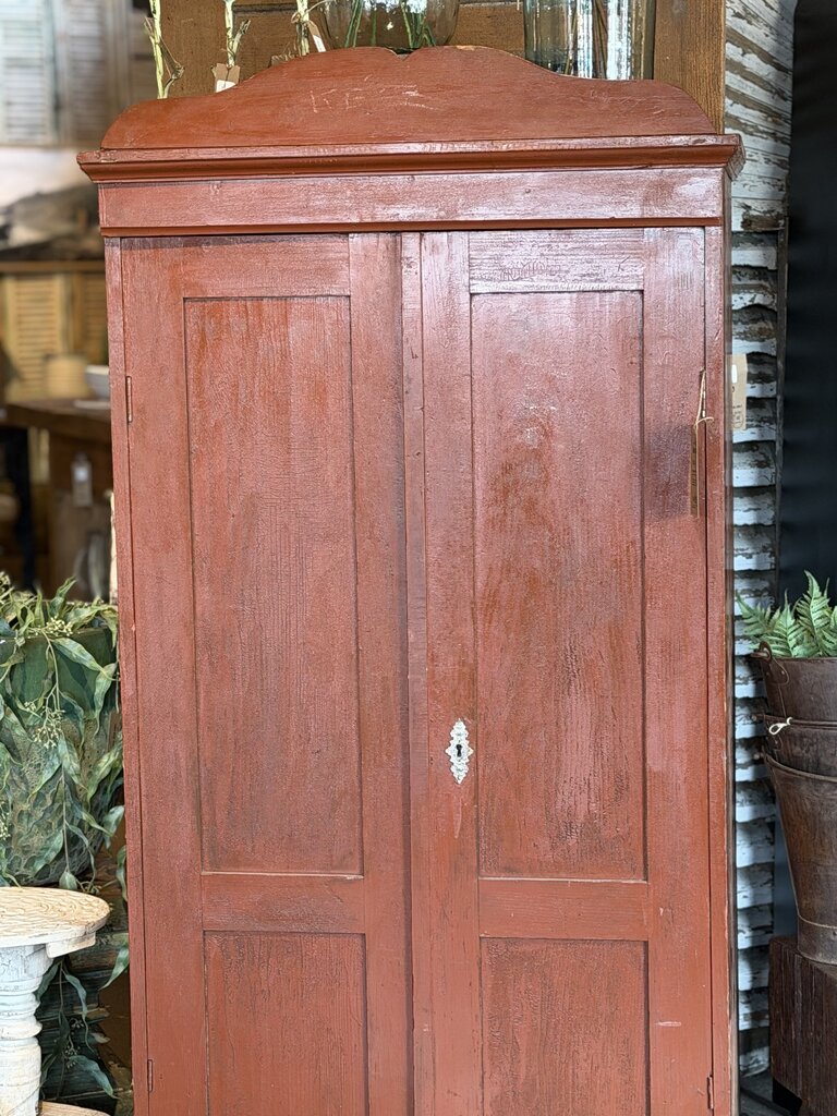 Authentic European Red Cupboard