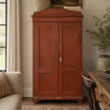Authentic European Red Cupboard